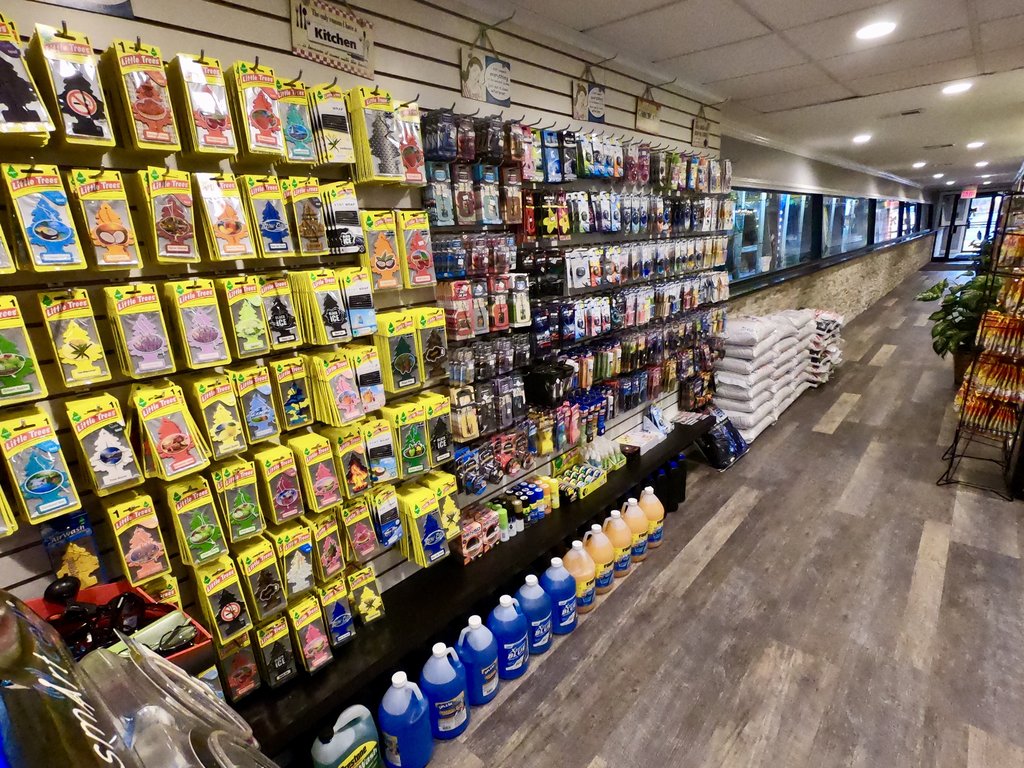 The Aberdeen Car Wash shop offers a wide variety of car air fresheners.